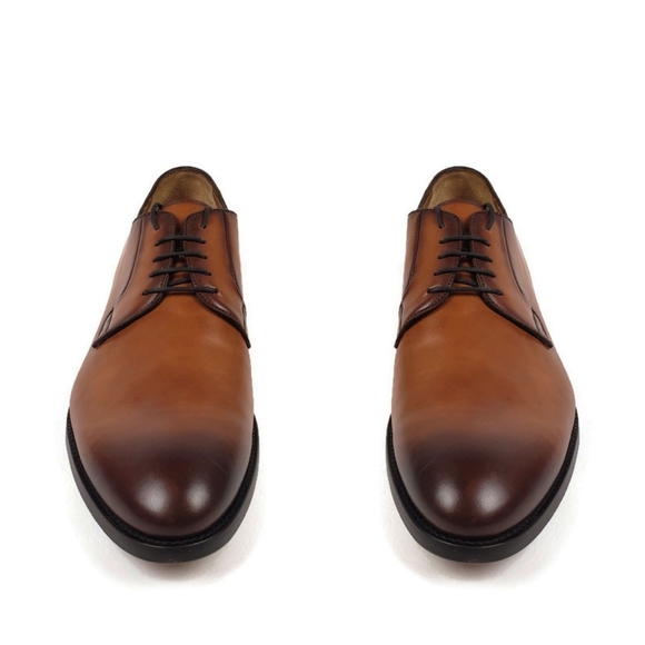Antonio Maurizi Burnished Plain Toe Derby Shoe 9 - Picture 5 of 12